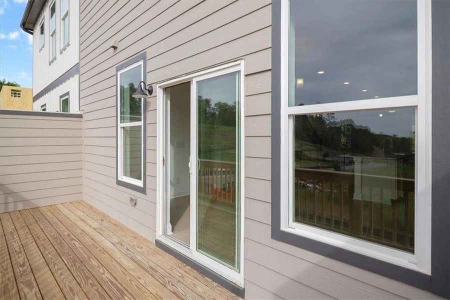 Exterior details and patio area of a home in , Sugar Hill (Image 22).