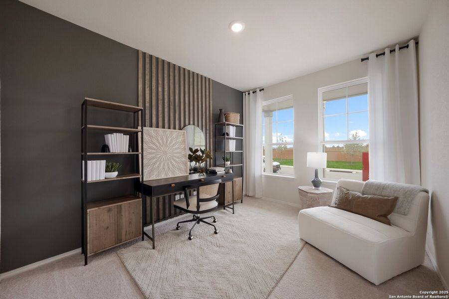 Furnished interior view inside a new home in , San Antonio (Image 3).