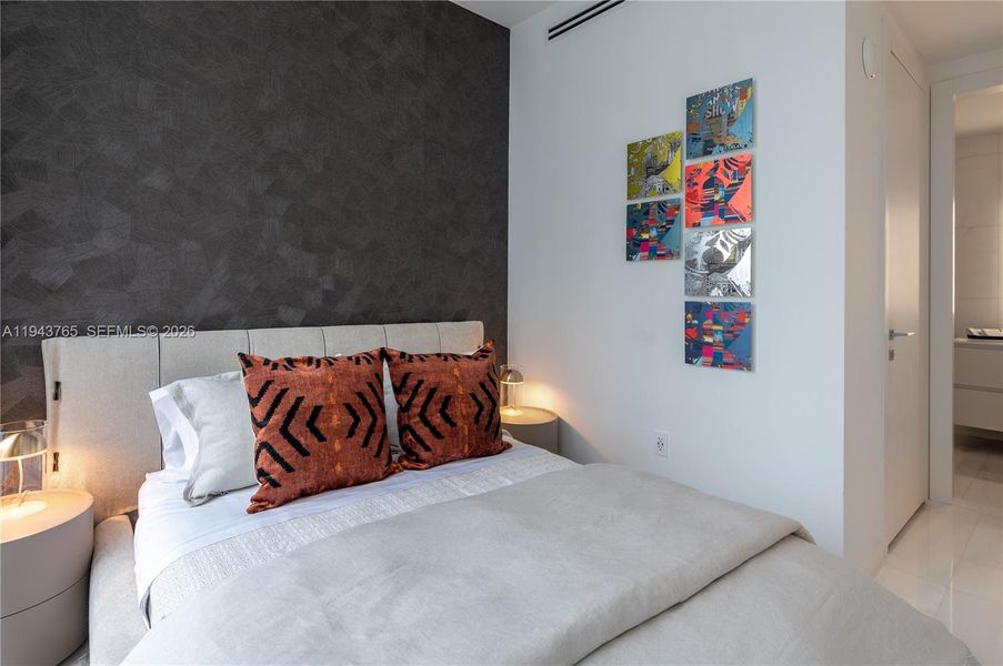 Furnished interior view inside a new home in , Miami (Image 17).