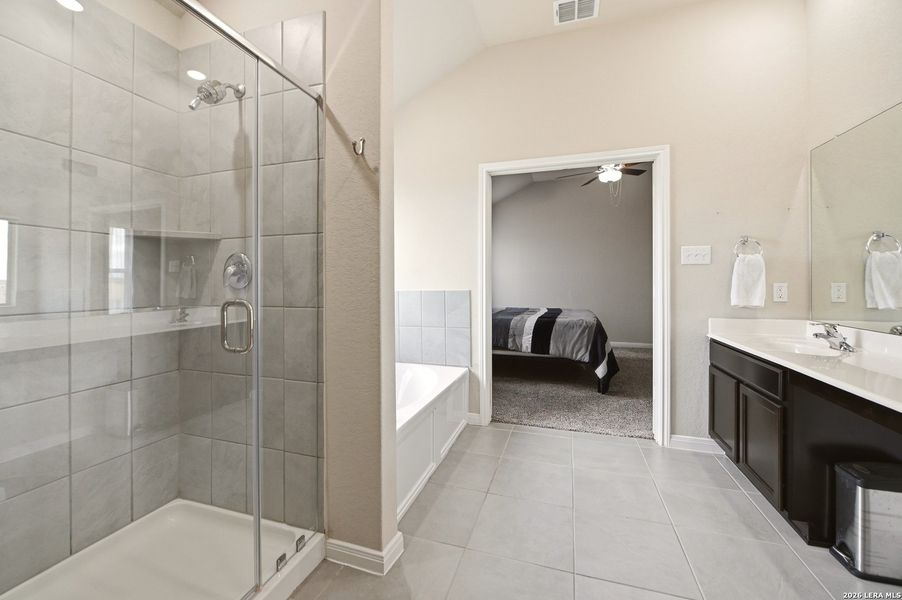 Furnished interior view inside a new home in Winding Brook, San Antonio (Image 28).