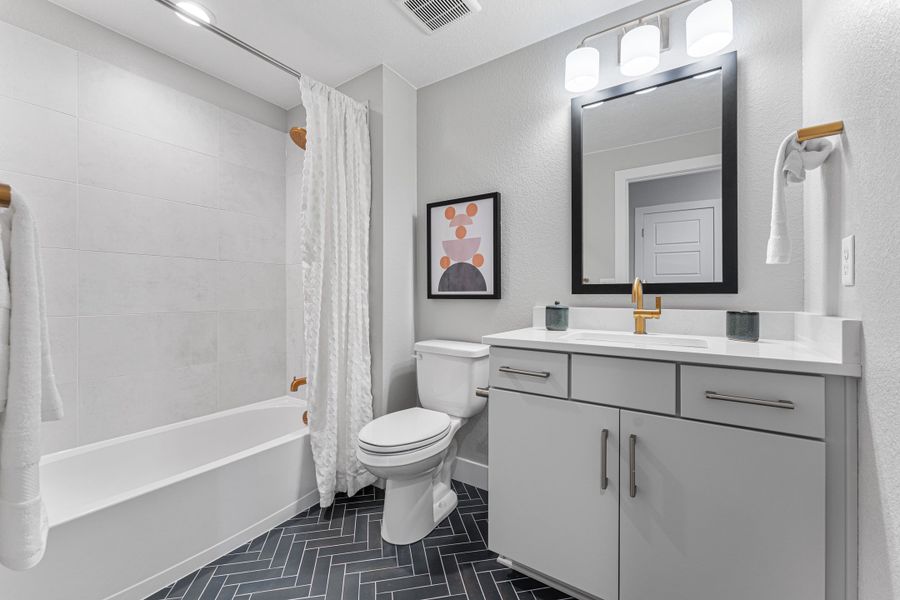 Furnished interior view inside a new home in Macanta, Castle Rock (Image 32).