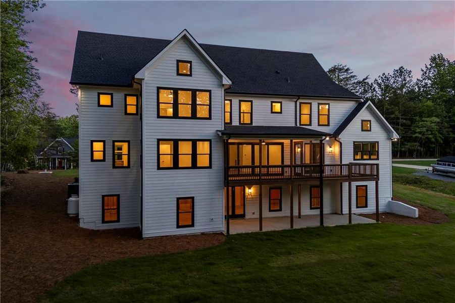Front exterior of a new home in , Flowery Branch, GA, highlighting curb appeal (Image 25).