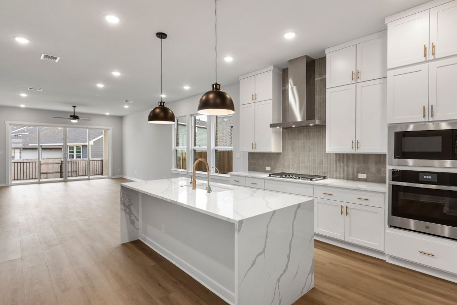 Furnished interior view inside a new home in Lariat, Liberty Hill (Image 5).