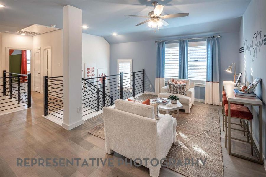 Furnished interior view inside a new home in Wildflower Ranch, Dish (Image 11).
