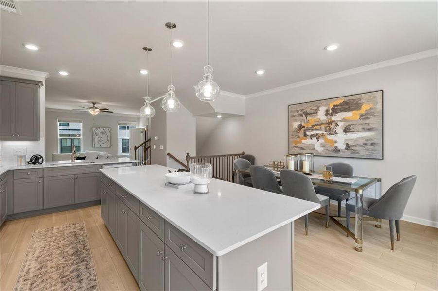 Furnished interior view inside a new home in Silverock, McDonough (Image 17).