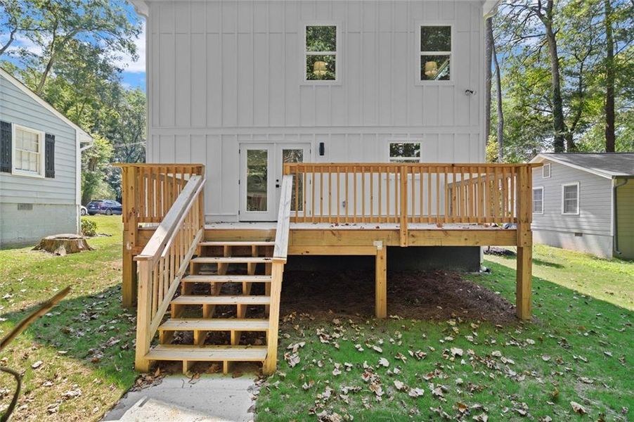 Exterior details and patio area of a home in , Atlanta (Image 26).