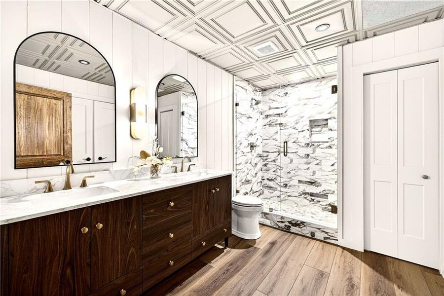 Furnished interior view inside a new home in , Ellijay (Image 10).