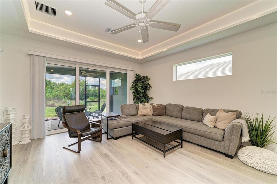 Furnished interior view inside a new home in , Sarasota (Image 28).