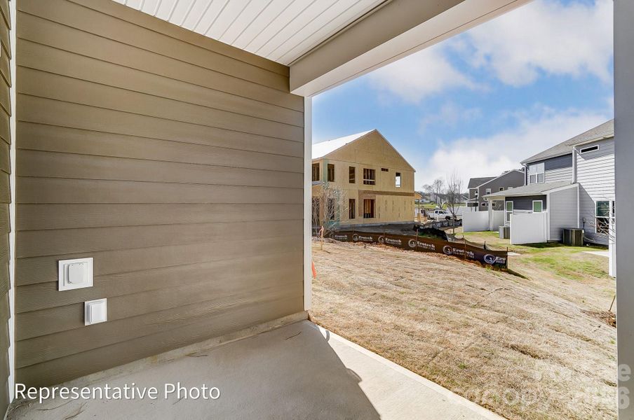 Exterior details and patio area of a home in Harrisburg Village, Harrisburg (Image 20).