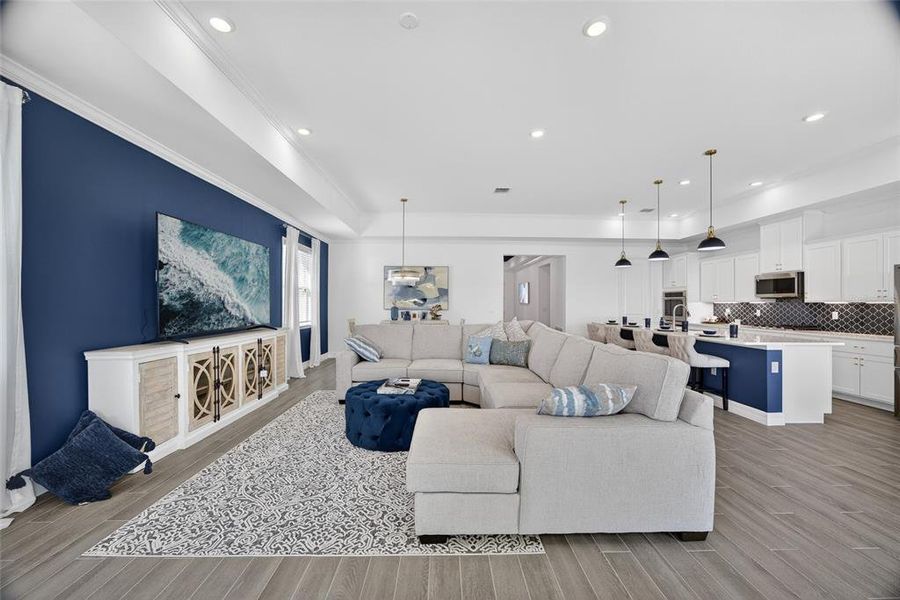 Furnished interior view inside a new home in Heritage Station, Punta Gorda (Image 8).