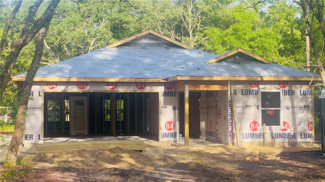 In-progress construction of a new home in , Bronson, FL (Image 17).