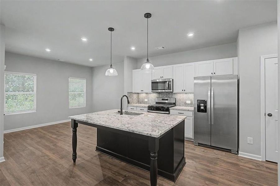 Furnished interior view inside a new home in Sawmill Creek, Austell (Image 17).