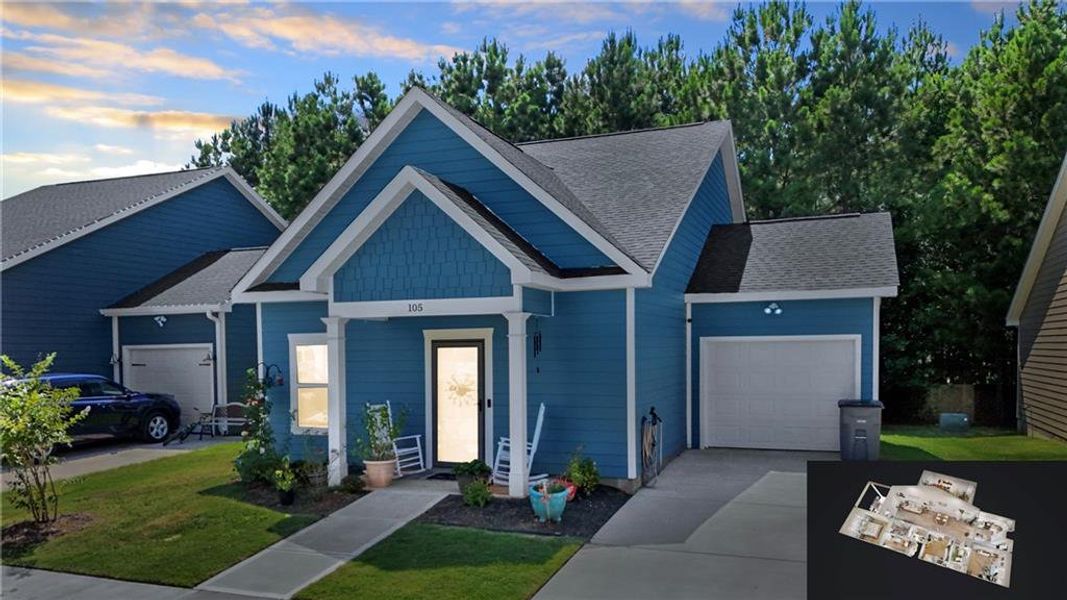 Front exterior of a new home in , LaGrange, GA, highlighting curb appeal (Image 1). Front exterior of a new home in , LaGrange, GA, highlighting curb appeal (Image 1).