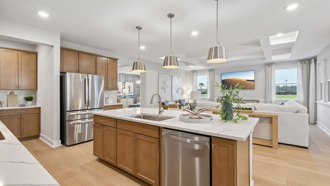 Kitchen in the Marigold Floor Plan at Haven at Diamond Springs