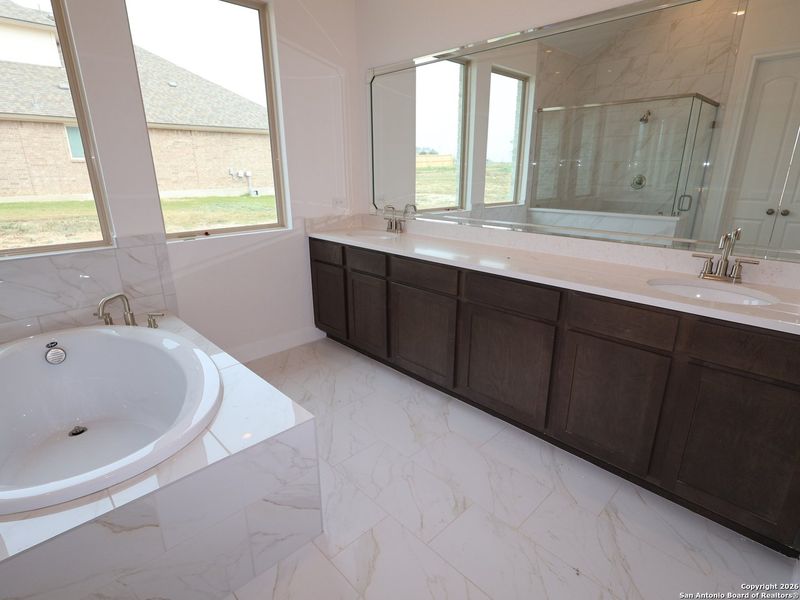 In-progress construction of a new home in Preserve at Annabelle Ranch, San Antonio, TX (Image 17).