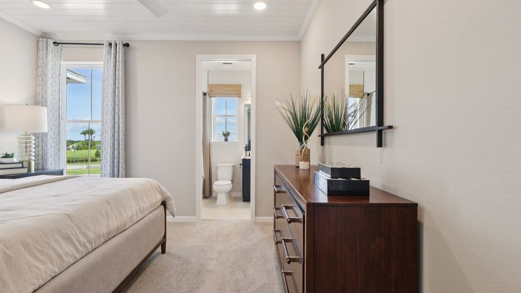 Furnished interior view inside a new home in Isla Mirada, San Antonio (Image 34).