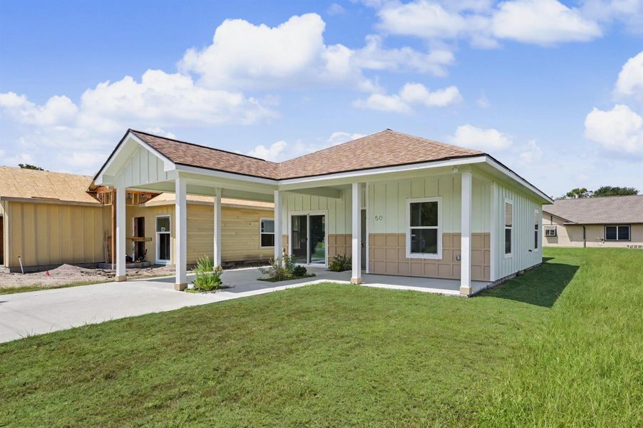 Front exterior of a new home in , Trinity, TX, highlighting curb appeal (Image 2). Front exterior of a new home in , Trinity, TX, highlighting curb appeal (Image 2).