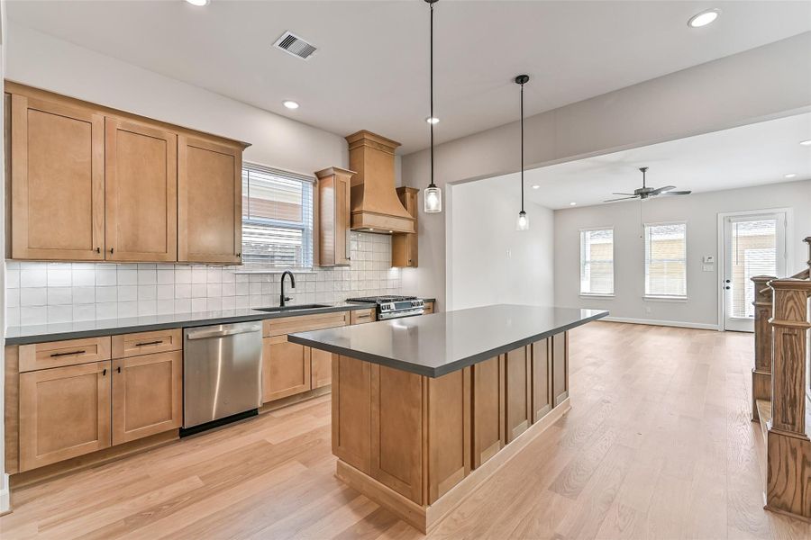 Furnished interior view inside a new home in Pearland Old Townsite, Pearland (Image 7).