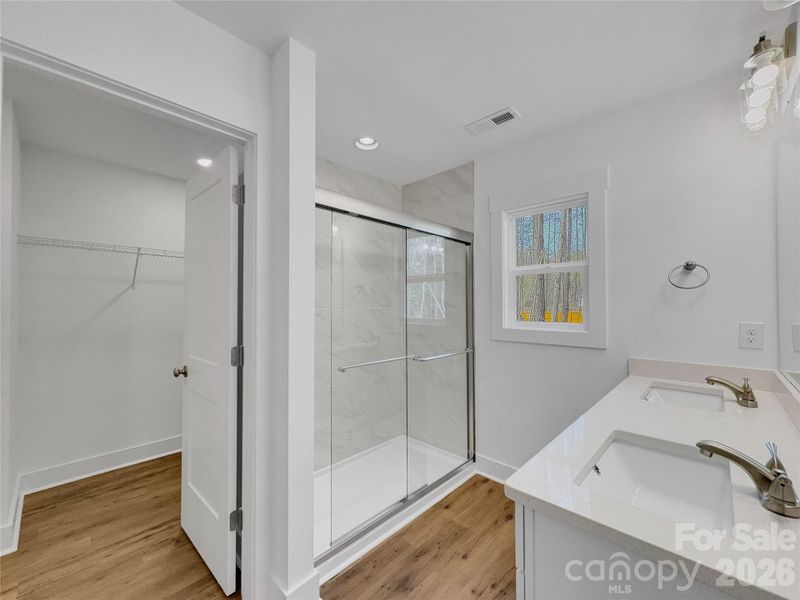 Primary bathroom with walk-in shower Primary bathroom with walk-in shower