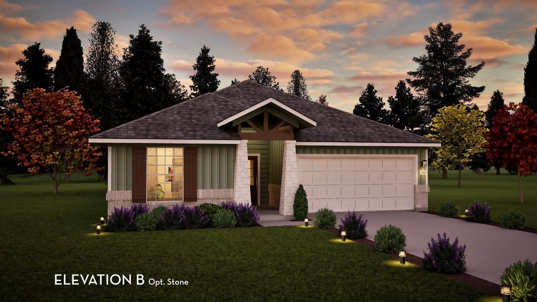 Representative exterior photo of a completed home built from the Creede by CastleRock Communities in Dorris Farm, White House, TN (Image 16).