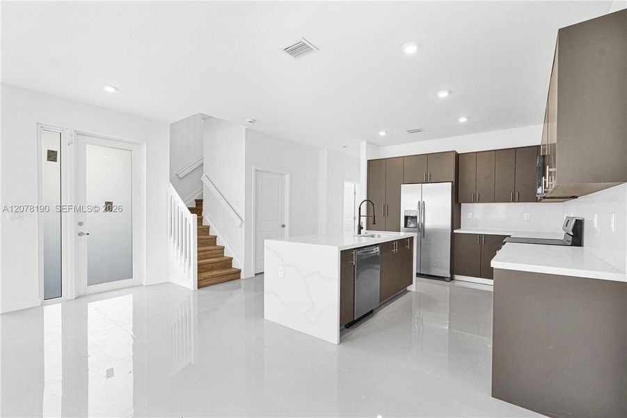 Furnished interior view inside a new home in , Miami (Image 44).