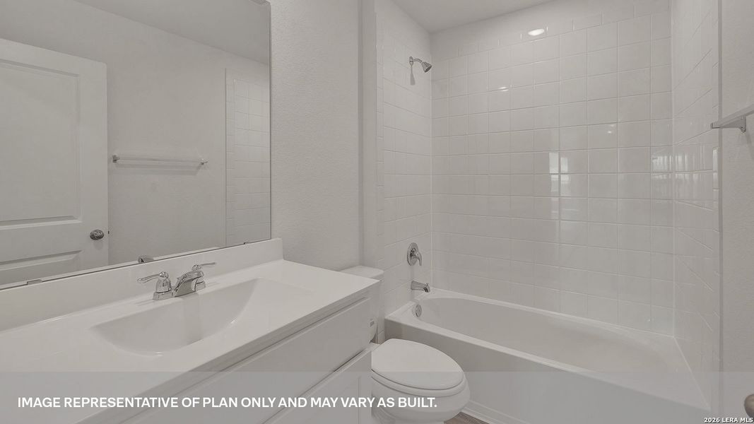 Furnished interior view inside a new home in Trace, San Marcos (Image 6).