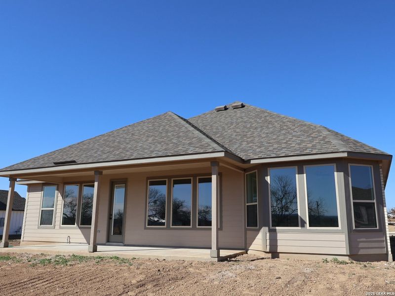 Exterior details and patio area of a home in Preserve at Annabelle Ranch, San Antonio (Image 17).