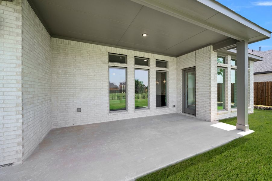 Exterior details and patio area of a home in Redden Farms, Midlothian (Image 20). Exterior details and patio area of a home in Redden Farms, Midlothian (Image 20).
