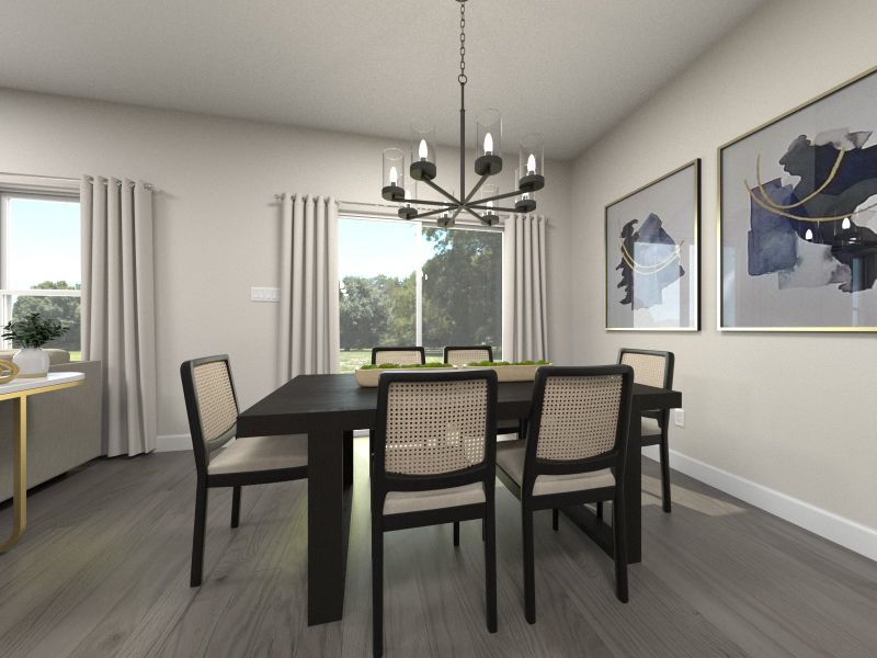 Furnished interior view inside a new home in Briarcreek - Bronze Series, Antioch (Image 3).
