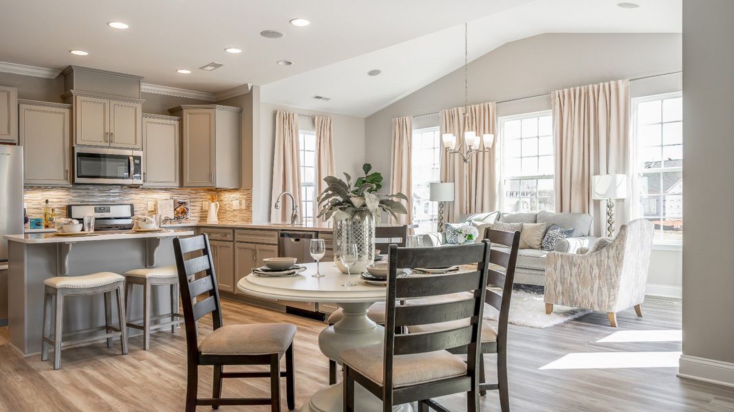 Representative furnished interior of a home built from the Cameron by DRB Homes in The Farm at Neill's Creek, Lillington (Image 5).