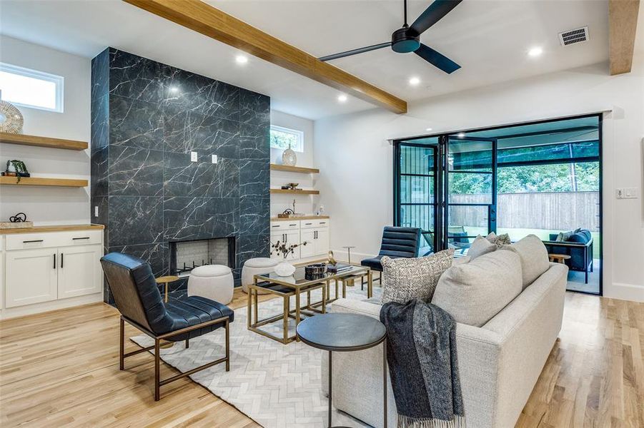 Furnished interior view inside a new home in , Dallas (Image 13).