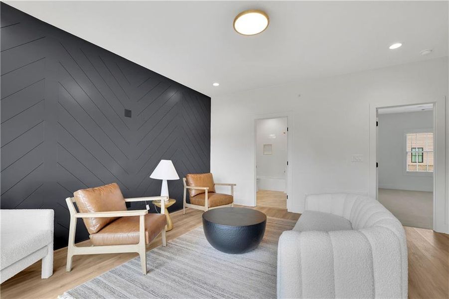 Furnished interior view inside a new home in Skyview On Broad, Sugar Hill (Image 36).