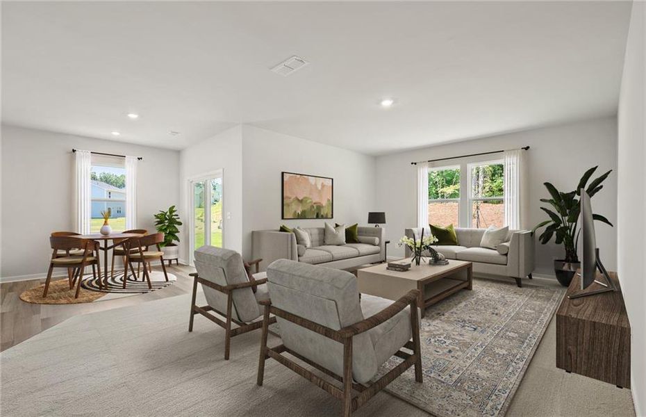 Furnished interior view inside a new home in Avery Ridge, Gainesville (Image 9).