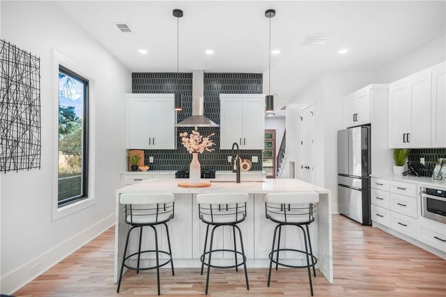 Furnished interior view inside a new home in , Atlanta (Image 15).