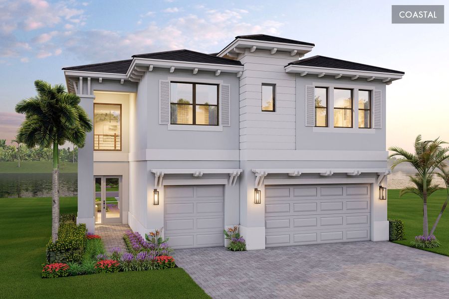 Representative exterior photo of a completed home built from the Lynx by GL Homes in Apex at Avenir, Palm Beach Gardens, FL (Image 2).