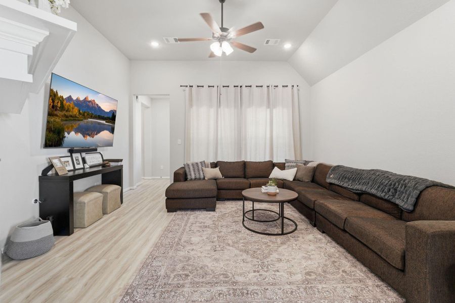 Furnished interior view inside a new home in Lexington Heights, Willis (Image 7).