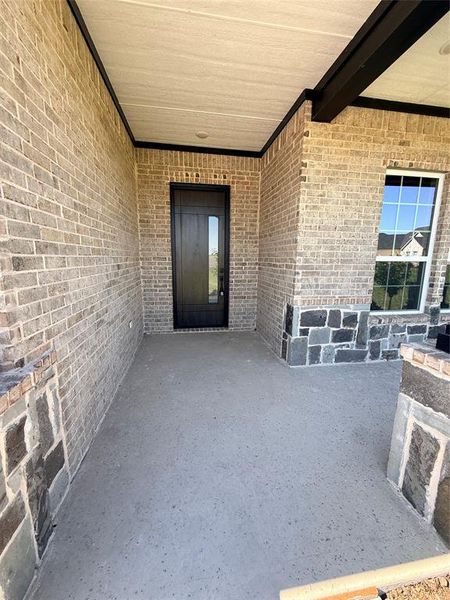 Exterior details and patio area of a home in , Celeste (Image 3). Exterior details and patio area of a home in , Celeste (Image 3).