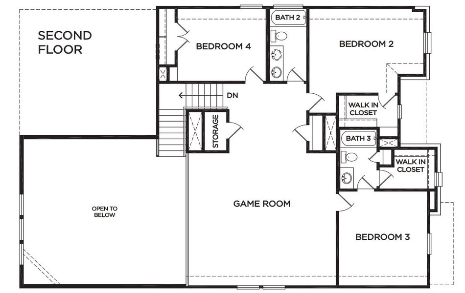 2D floor plan layout for the The Wimberley by McKinley Homes in River Ranch Meadows, Dayton, TX (Image 3). 2D floor plan layout for the The Wimberley by McKinley Homes in River Ranch Meadows, Dayton, TX (Image 3).