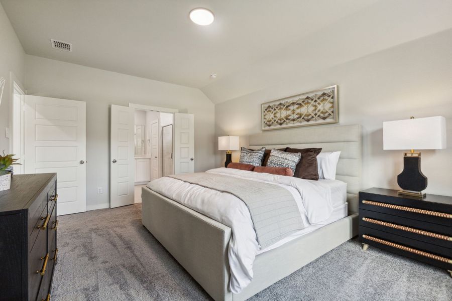 Primary Suite in the Emmy II home plan by Trophy Signature Homes - REPRESENTATIVE PHOTO