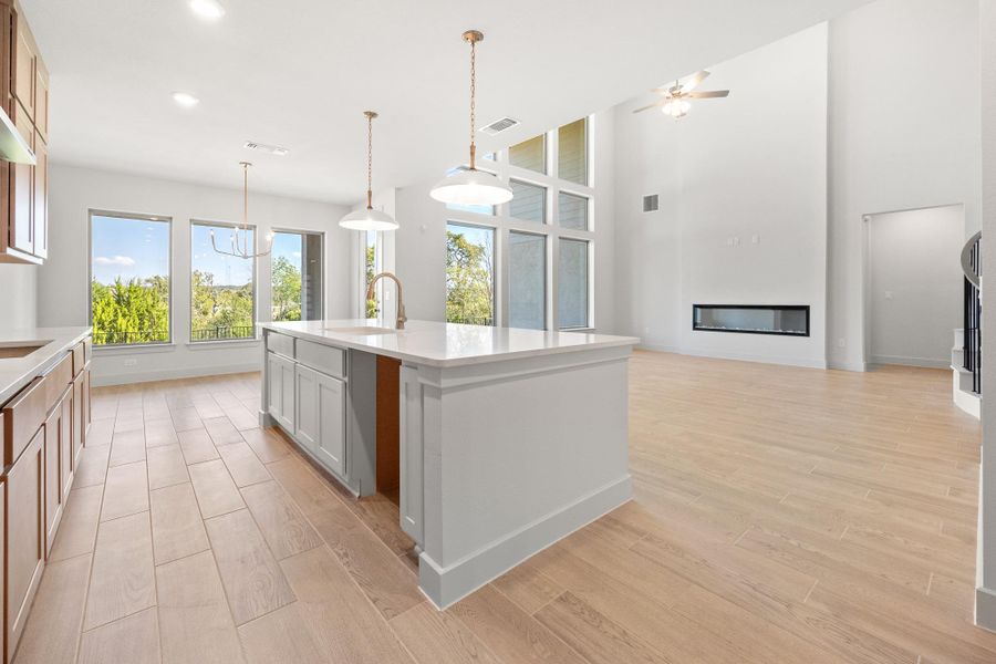 Furnished interior view inside a new home in Santa Rita Ranch, Liberty Hill (Image 11).