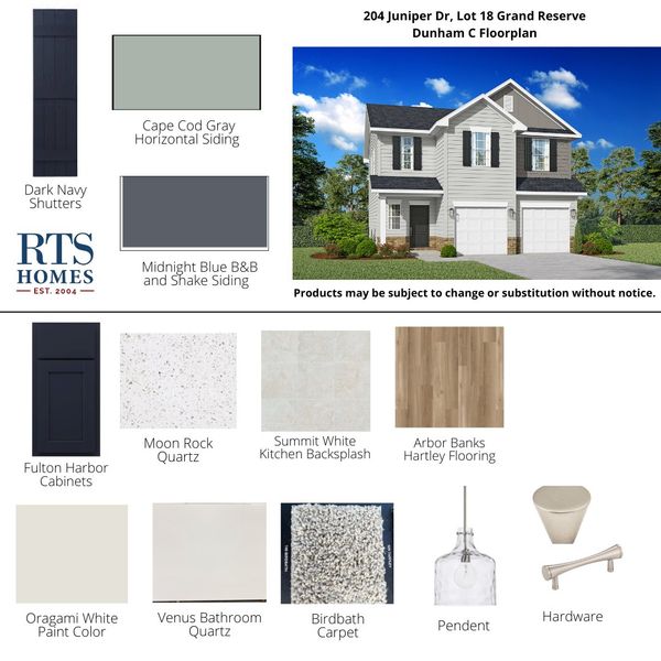 2D floor plan layout of this home in Grand Reserve, Hinesville, GA (Image 4).