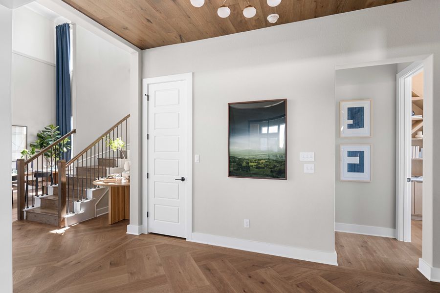 Furnished interior view inside a new home in Heritage, Dripping Springs (Image 17). Furnished interior view inside a new home in Heritage, Dripping Springs (Image 17).