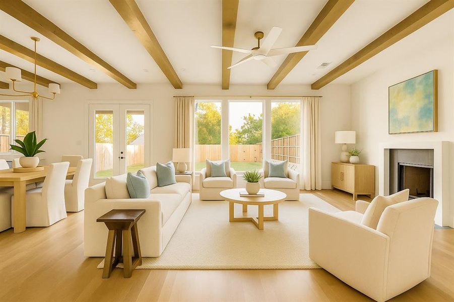 Furnished interior view inside a new home in , Dallas (Image 15).