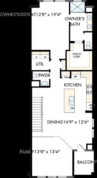 2D floor plan layout of this home in Hillside at Las Colinas, Irving, TX (Image 6). 2D floor plan layout of this home in Hillside at Las Colinas, Irving, TX (Image 6).