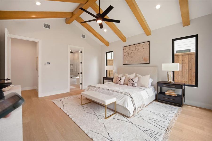 Furnished interior view inside a new home in , Dallas (Image 27).