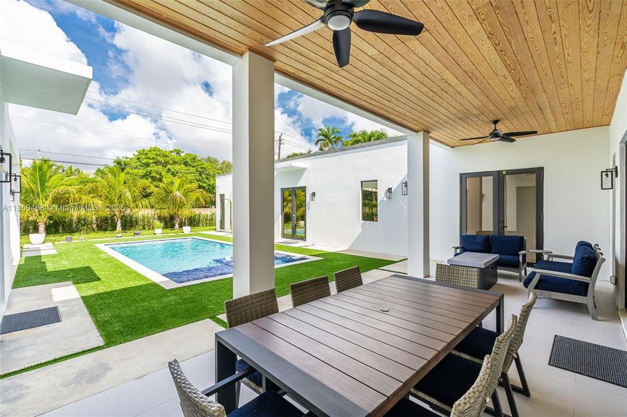 Furnished interior view inside a new home in , Miami (Image 30).