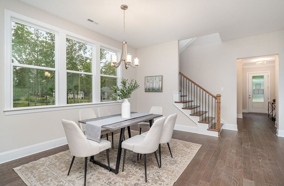 Representative furnished interior of a home built from the Bethpage by Greybrook Homes in Edmunds Farm, Clover (Image 10).