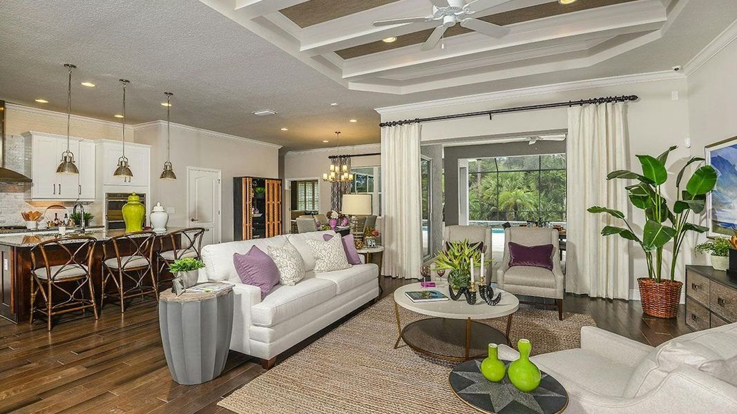 Representative furnished interior of a home built from the Captiva by Neal Communities in Grand Palm Real Estate and Homes for Sale in Venice, FL - Neal Communities, Venice (Image 7).