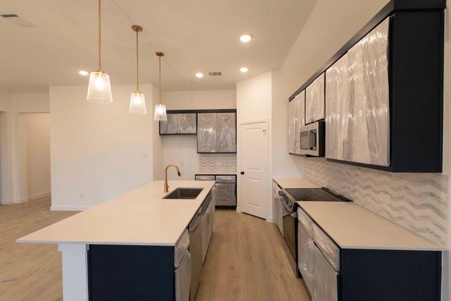 Kitchen Construction Progress featuring the Sapphire Collection