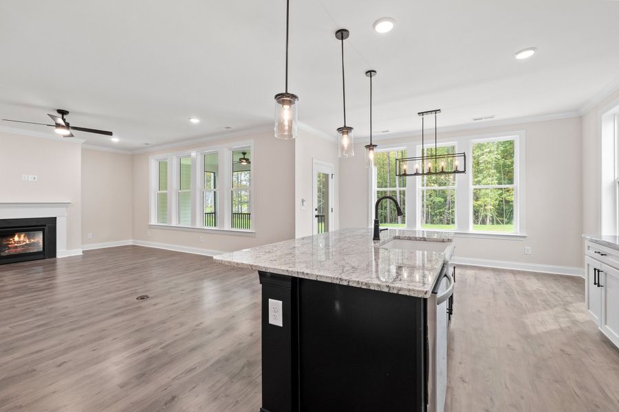 Representative furnished interior of a home built from the The Chandler by RobuckHomes in Baylee Ridge, Selma (Image 138).